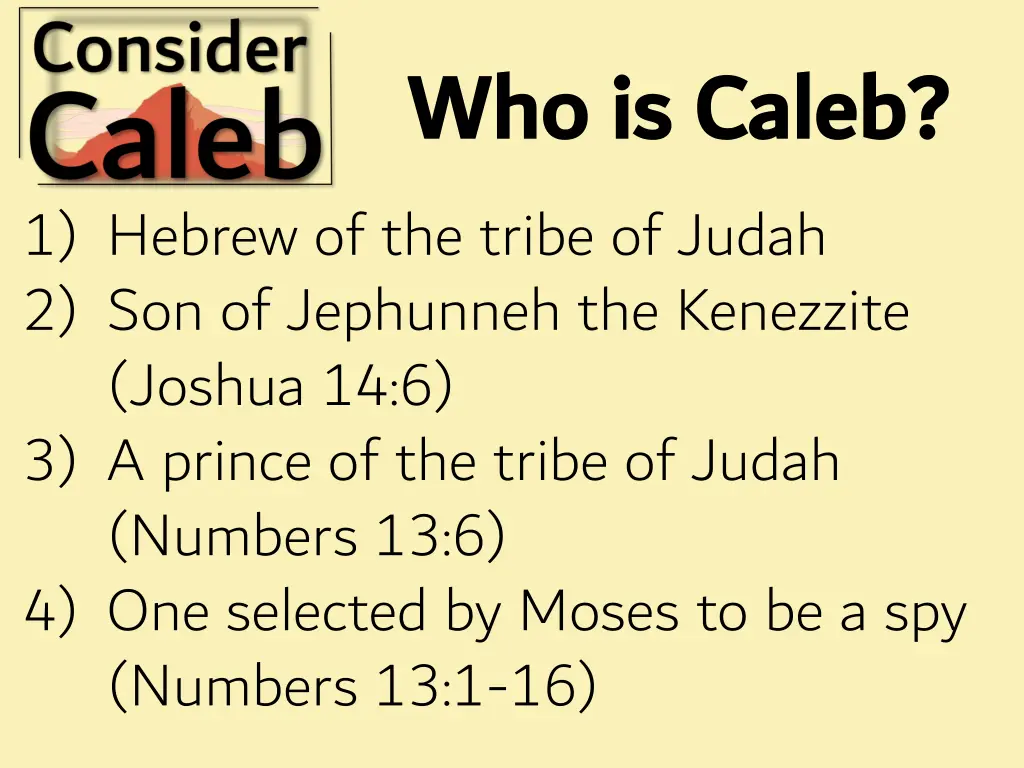 who is caleb