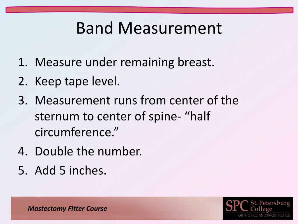 band measurement