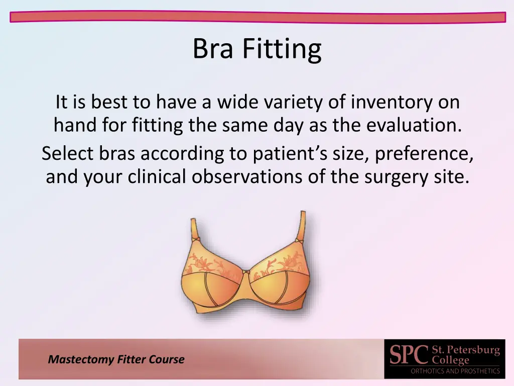 bra fitting