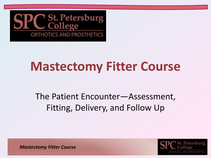 mastectomy fitter course