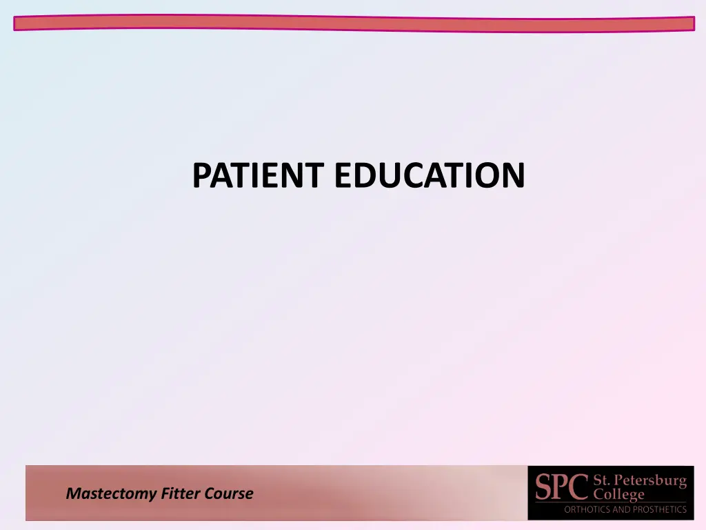 patient education