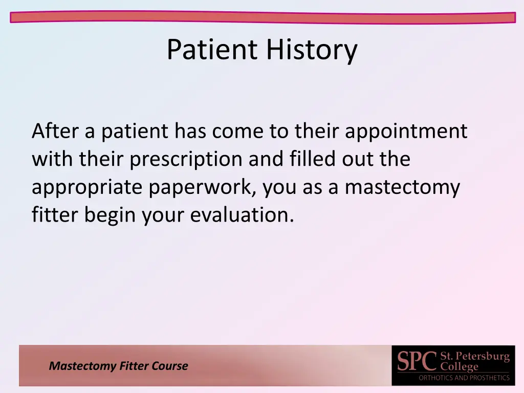 patient history