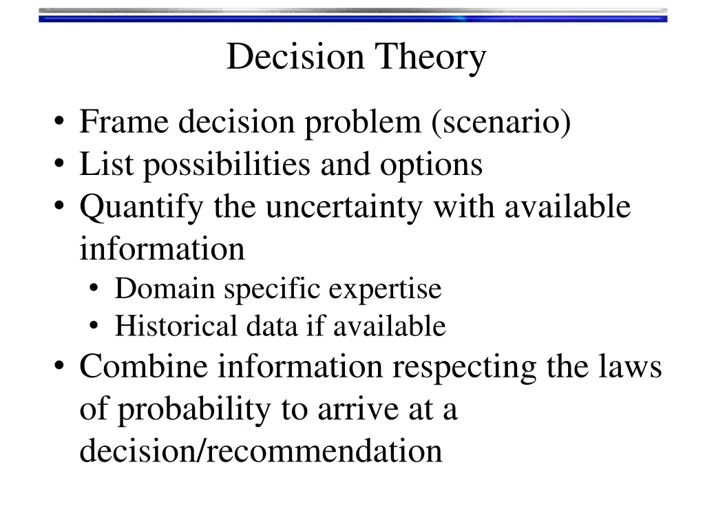 decision theory