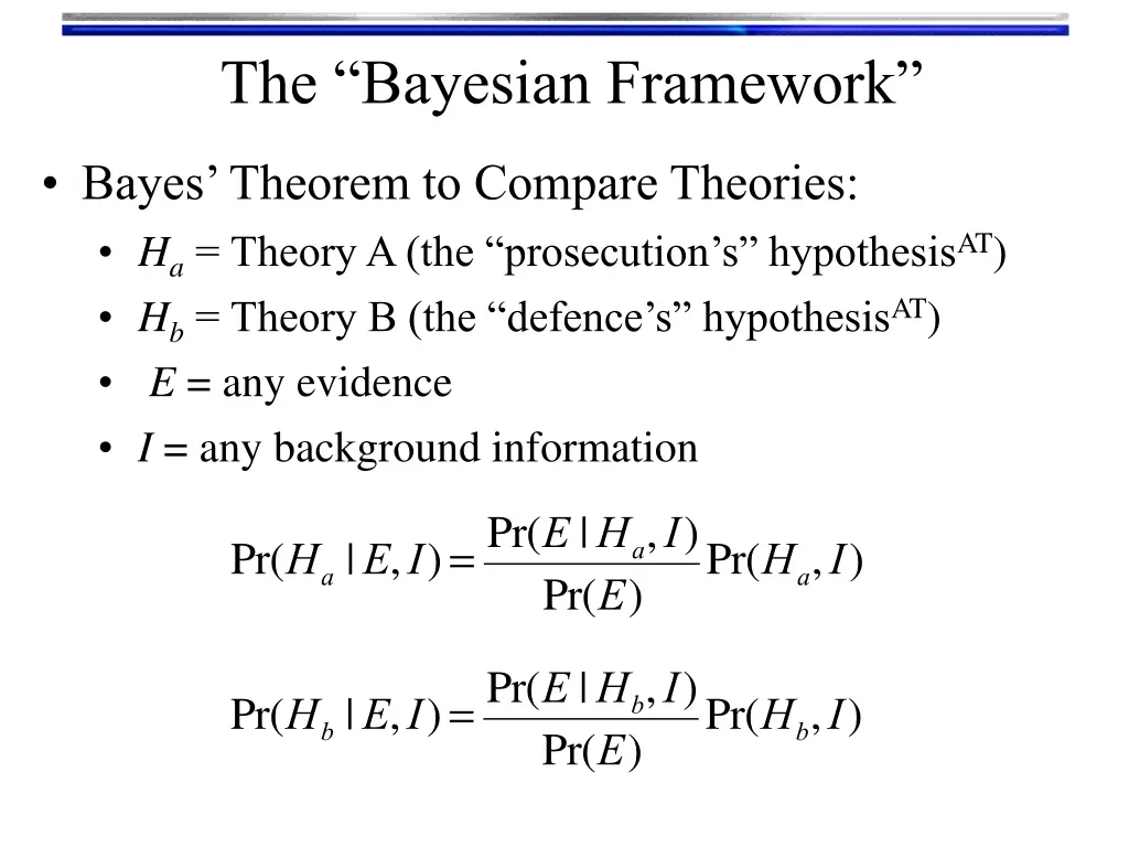 the bayesian framework