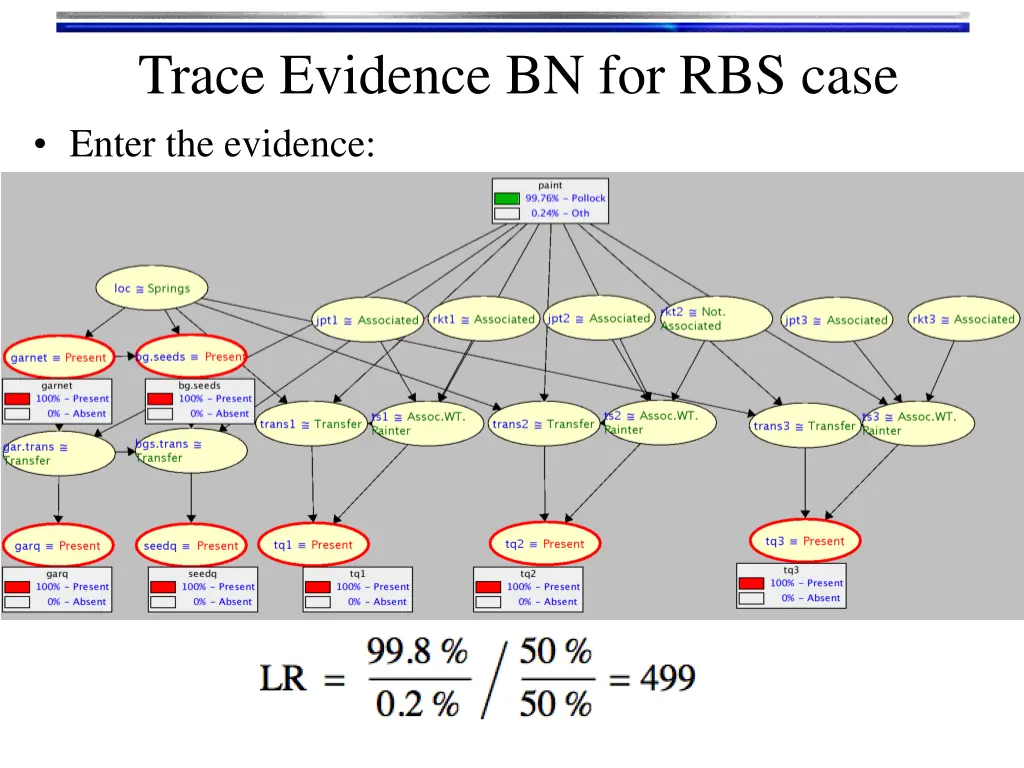 trace evidence bn for rbs case enter the evidence