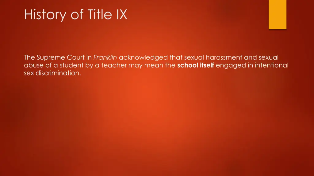 history of title ix