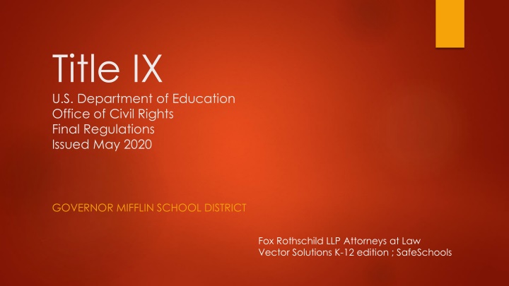 title ix u s department of education office