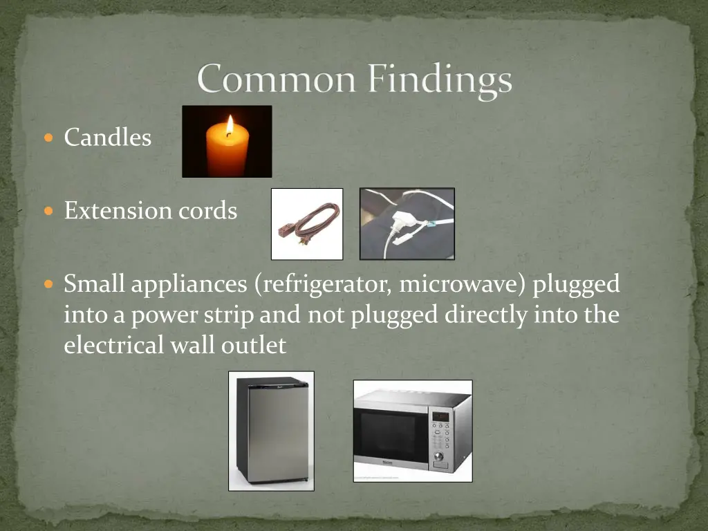 common findings