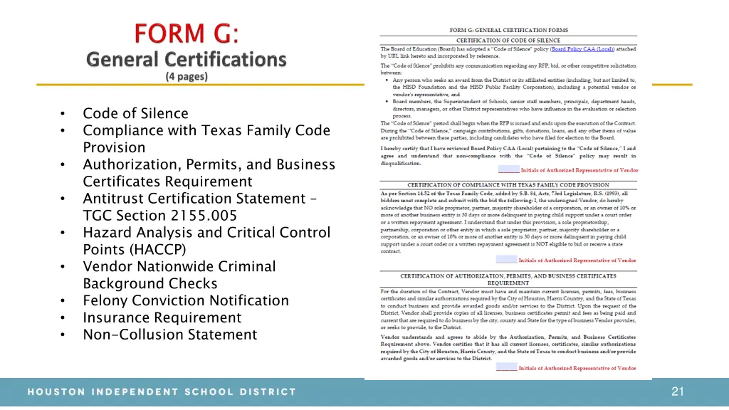 code of silence compliance with texas family code