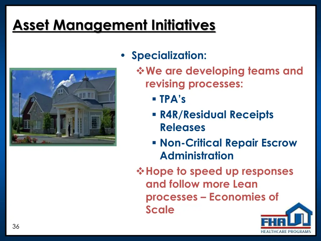 asset management initiatives