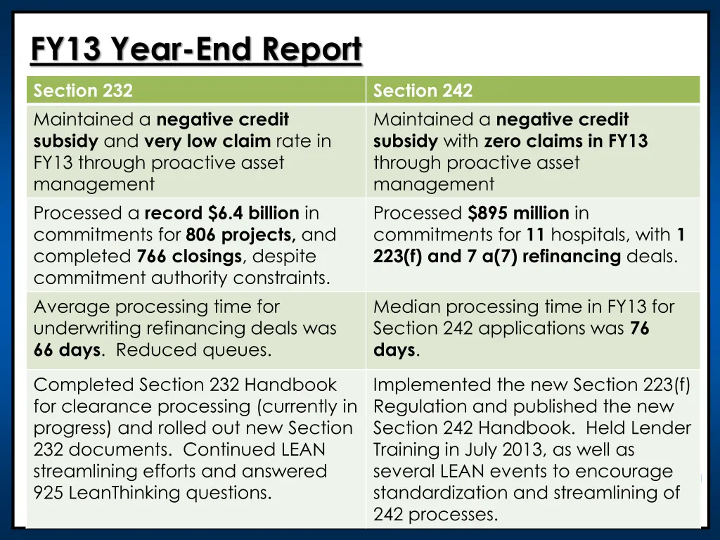 fy13 year end report