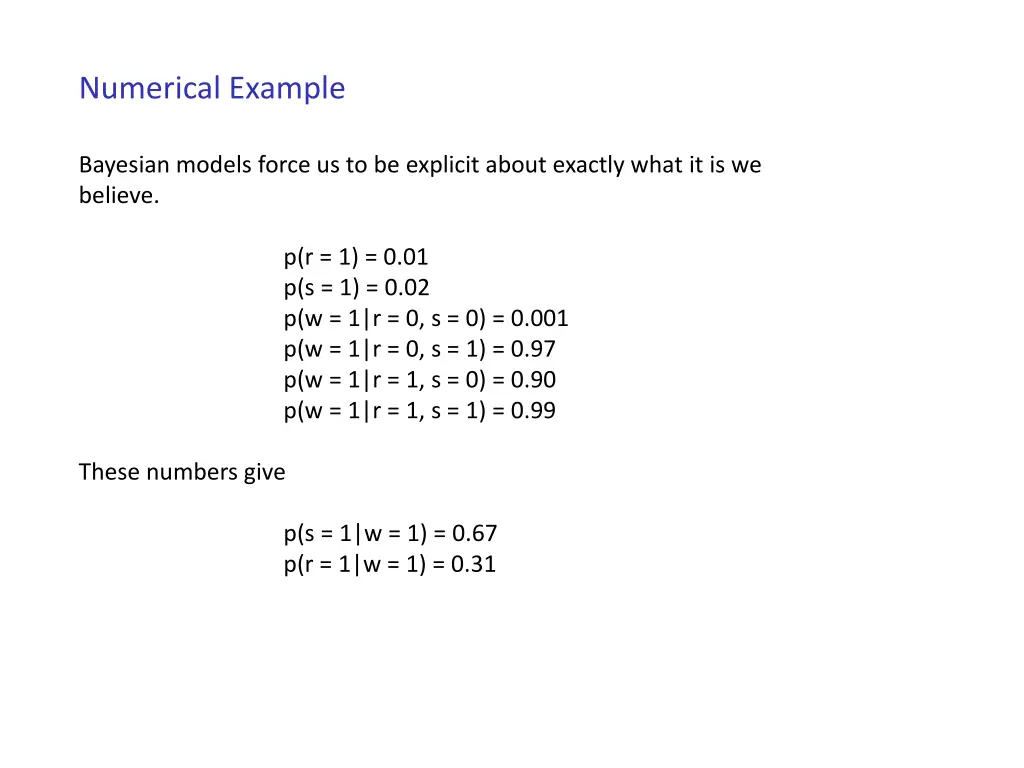 numerical example