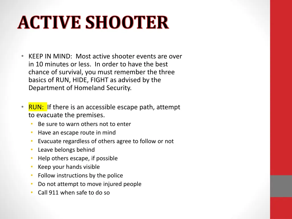 active shooter