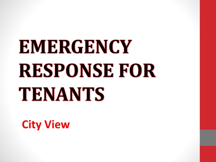 emergency response for tenants