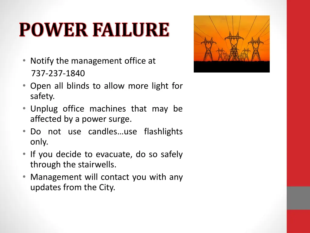 power failure