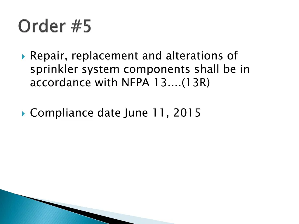 repair replacement and alterations of sprinkler