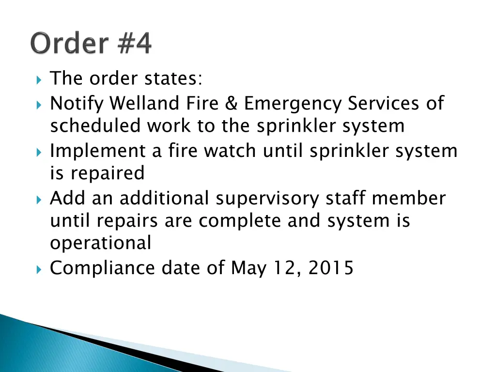 the order states notify welland fire emergency