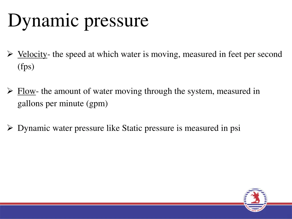 dynamic pressure