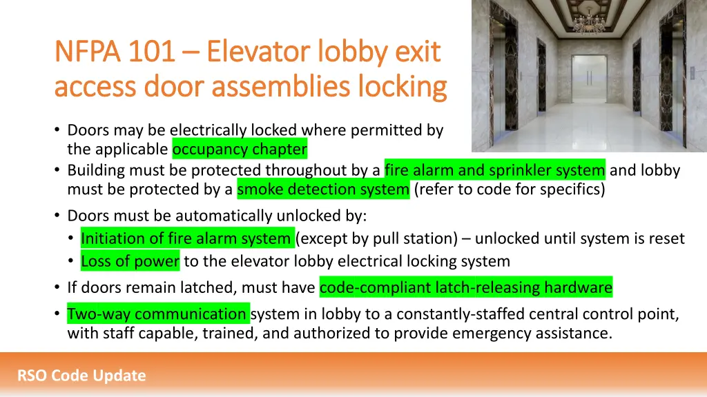 nfpa 101 nfpa 101 elevator lobby exit elevator