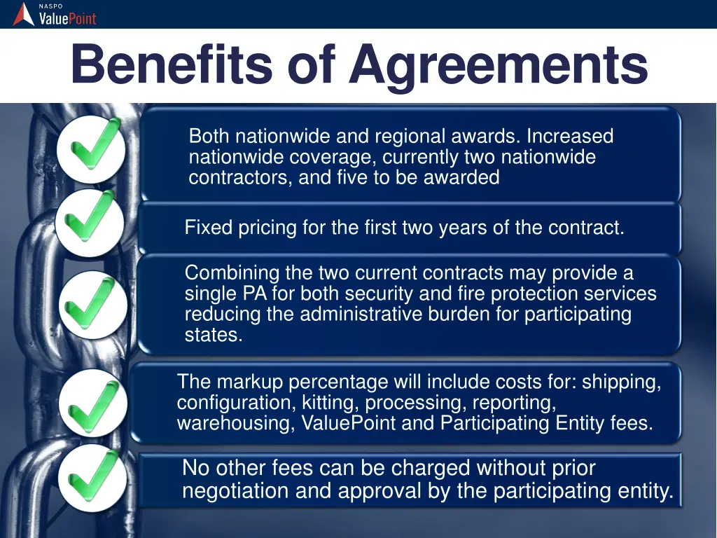 benefits of agreements