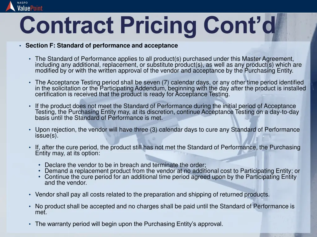 contract pricing cont d