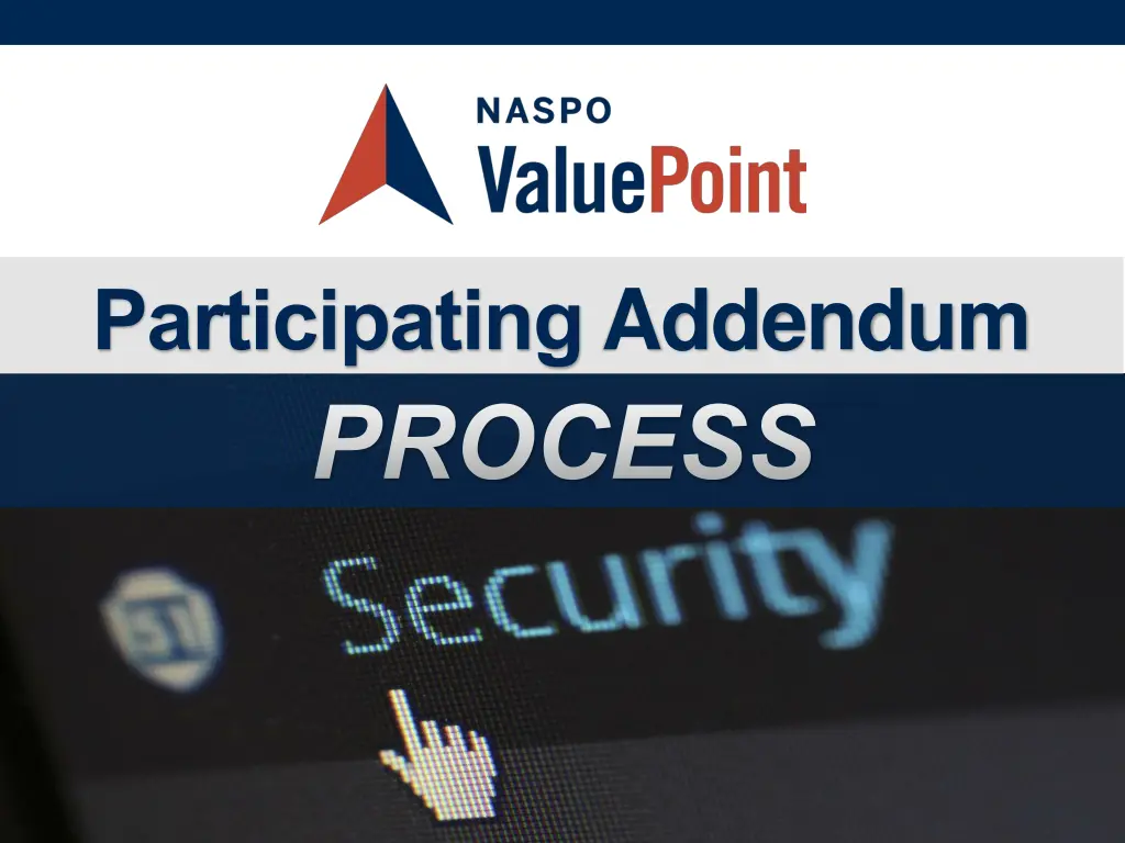 participating addendum process