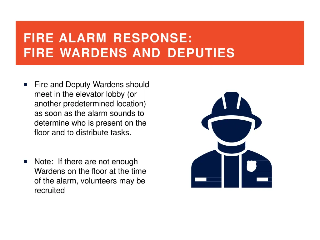 fire alarm response fire wardens and deputies