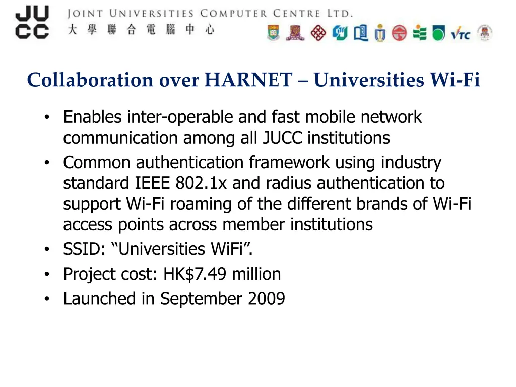 collaboration over harnet universities wi fi 1