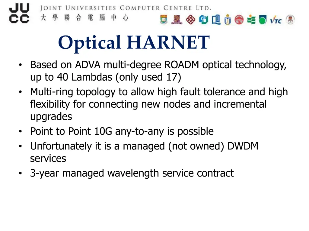 optical harnet based on adva multi degree roadm