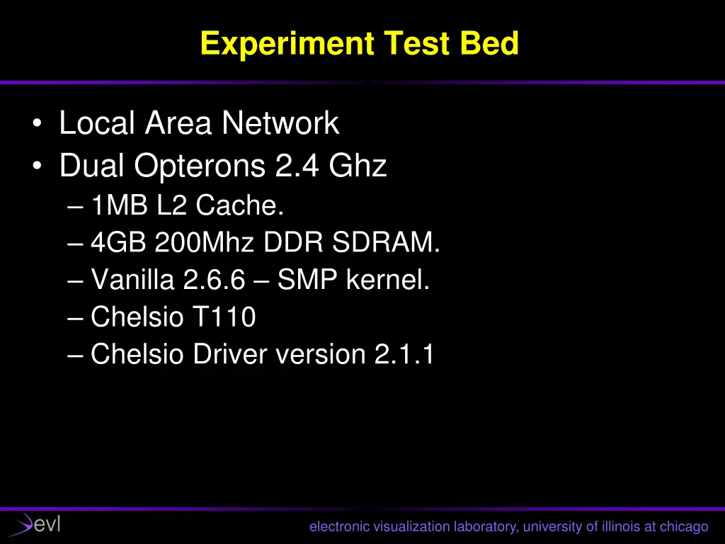 experiment test bed