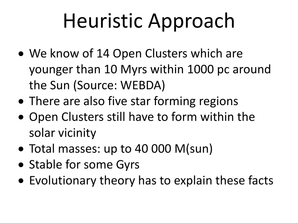 heuristic approach