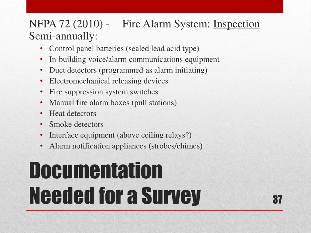 nfpa 72 2010 fire alarm system inspection semi