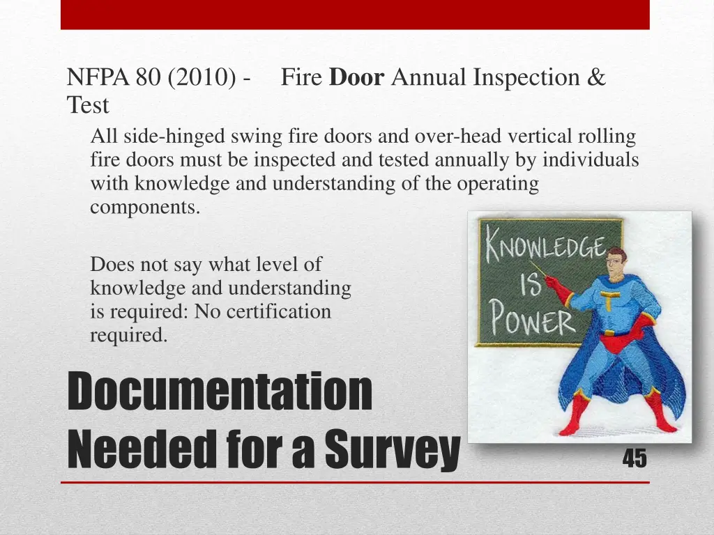 nfpa 80 2010 fire door annual inspection test