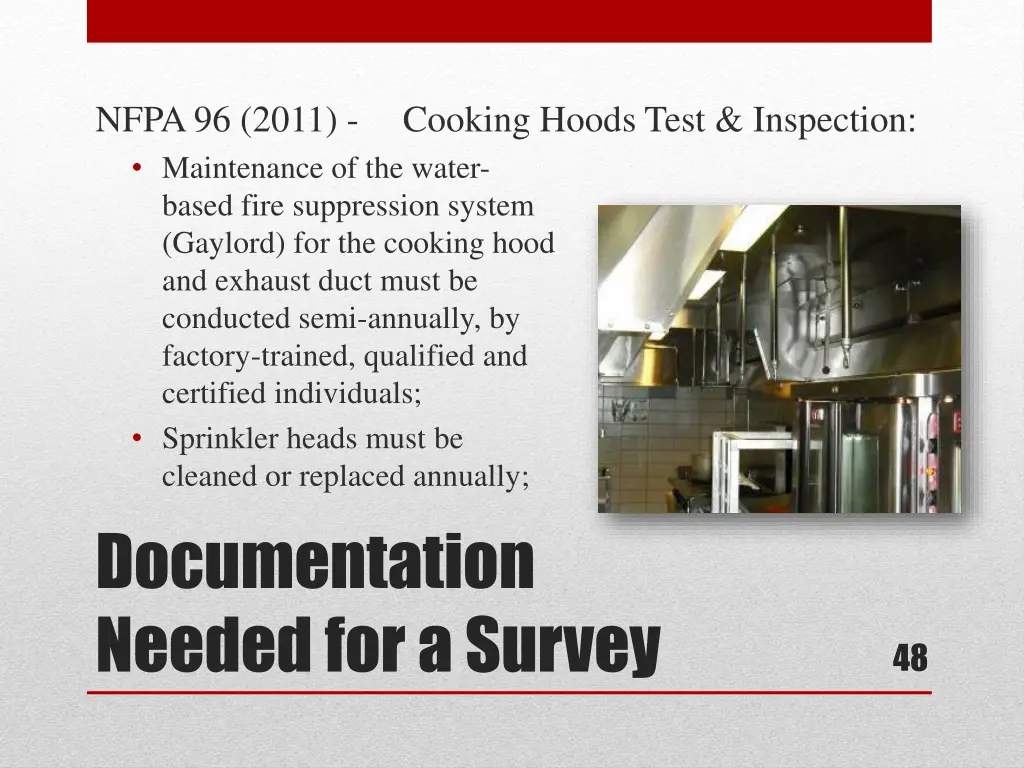 nfpa 96 2011 maintenance of the water based fire