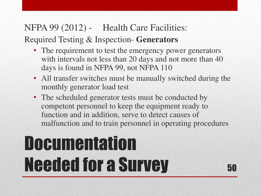 nfpa 99 2012 health care facilities required