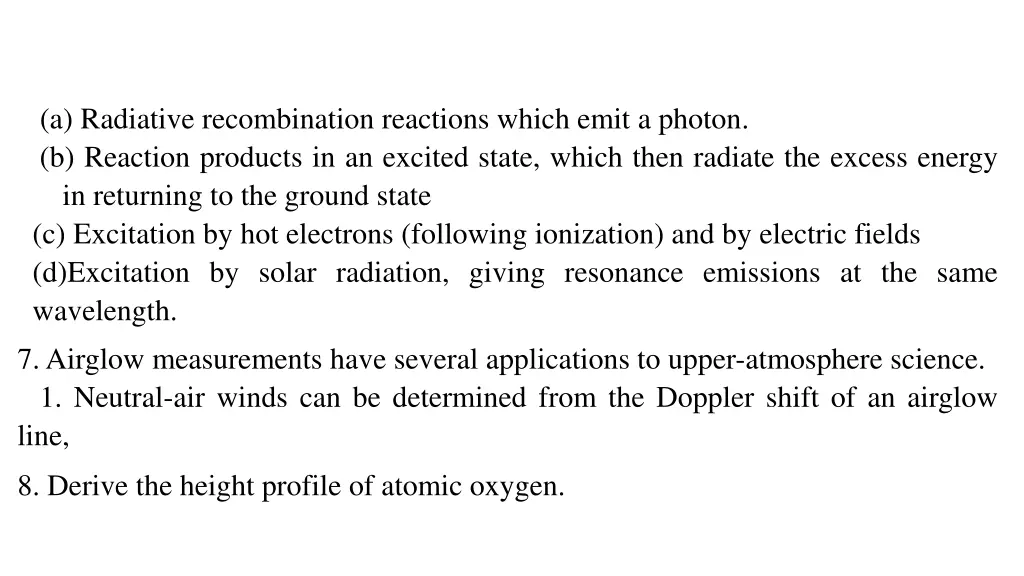 a radiative recombination reactions which emit