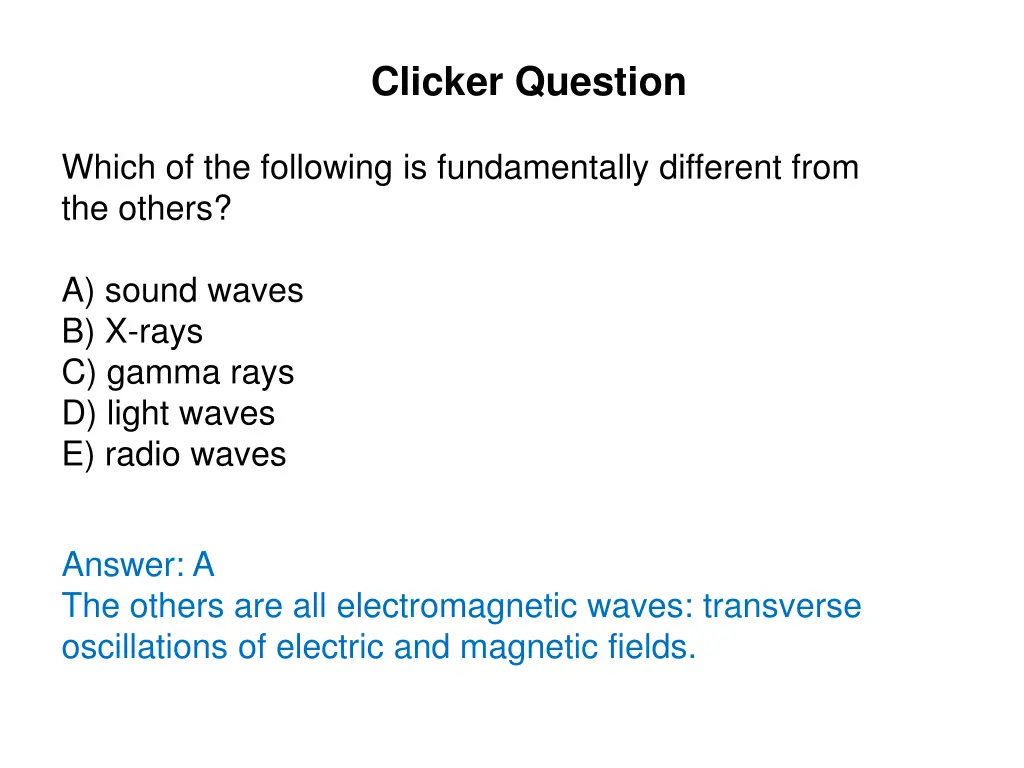 clicker question