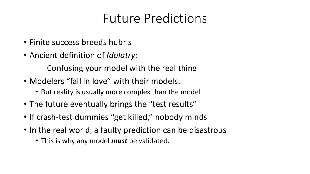 future predictions