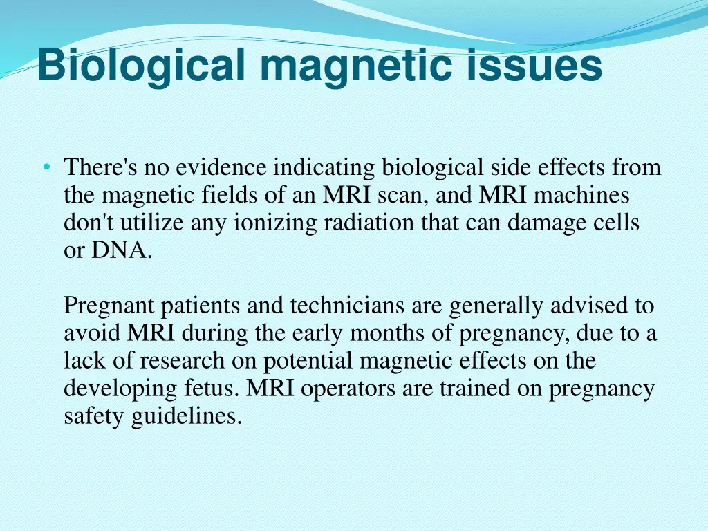 biological magnetic issues