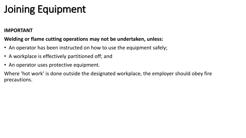 joining equipment joining equipment