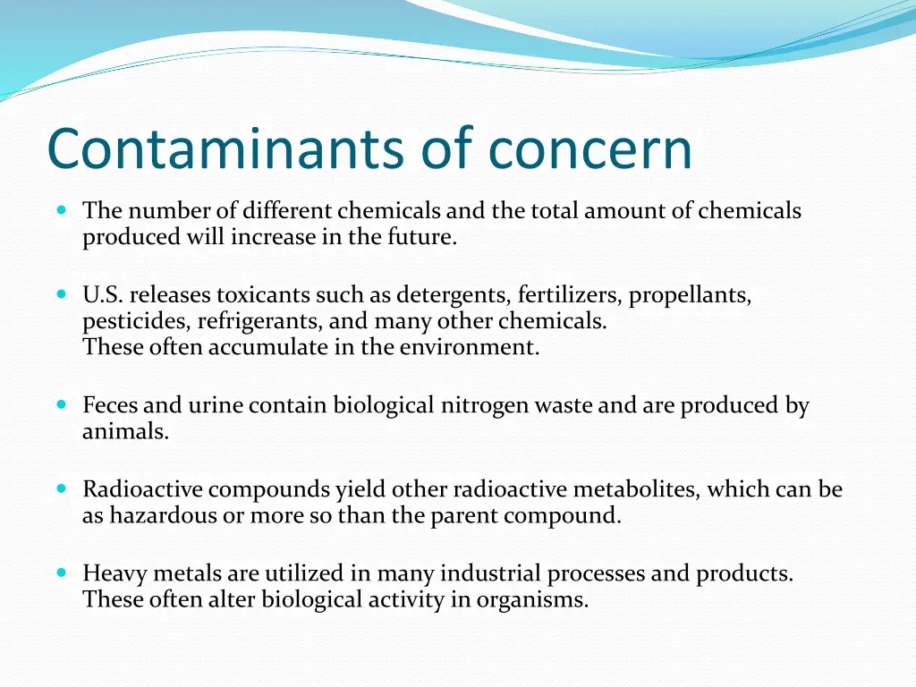 contaminants of concern