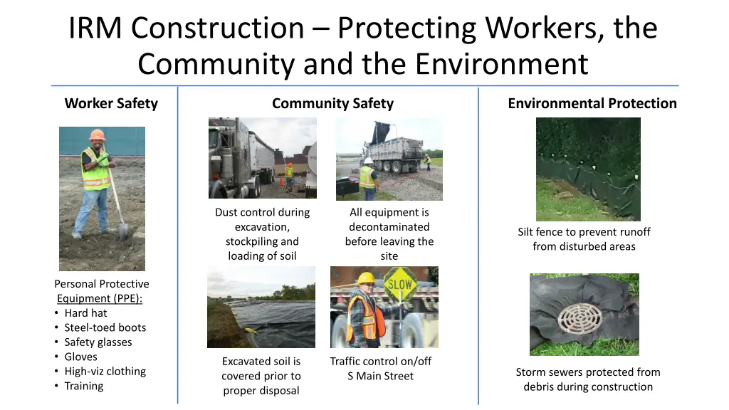 irm construction protecting workers the community