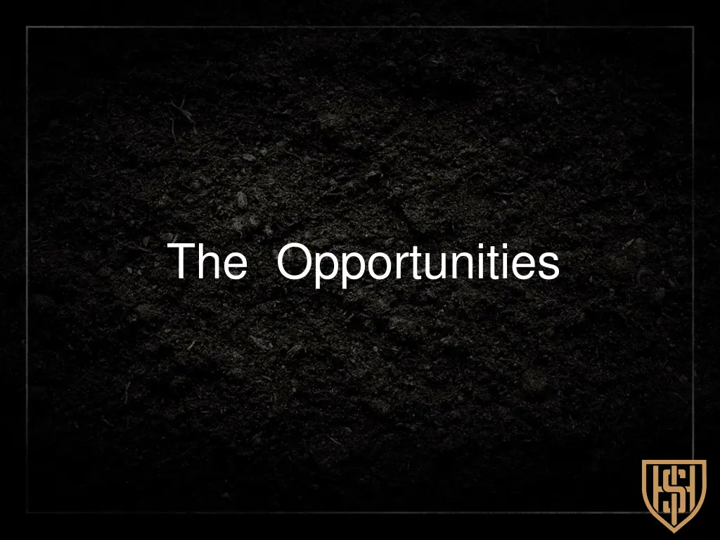 the opportunities