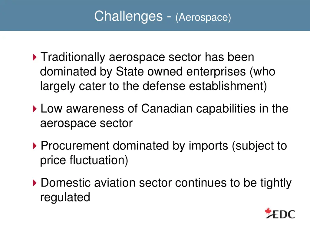 challenges aerospace