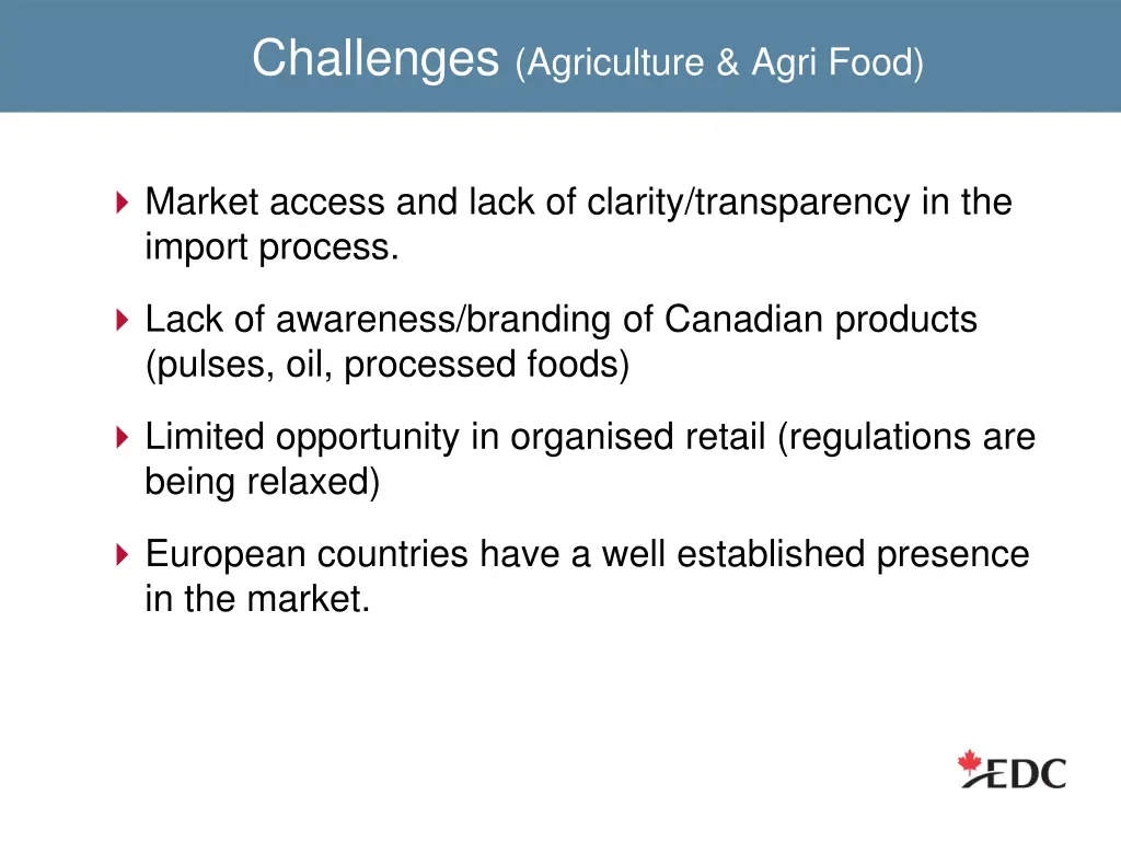 challenges agriculture agri food