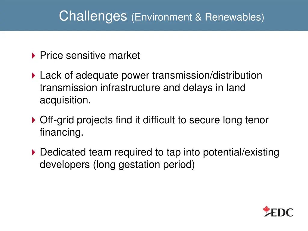 challenges environment renewables