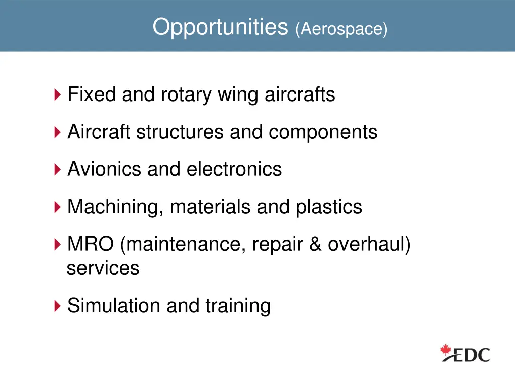 opportunities aerospace