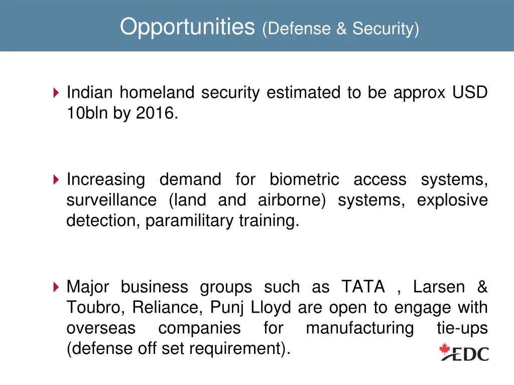 opportunities defense security