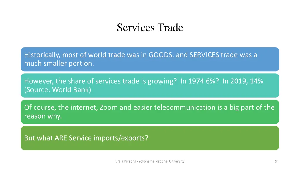 services trade