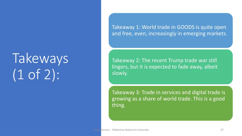 takeaway 1 world trade in goods is quite open